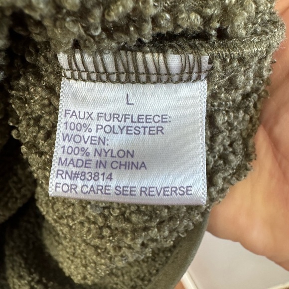 Te Verde green button down fleece jacket size large - Picture 5 of 9